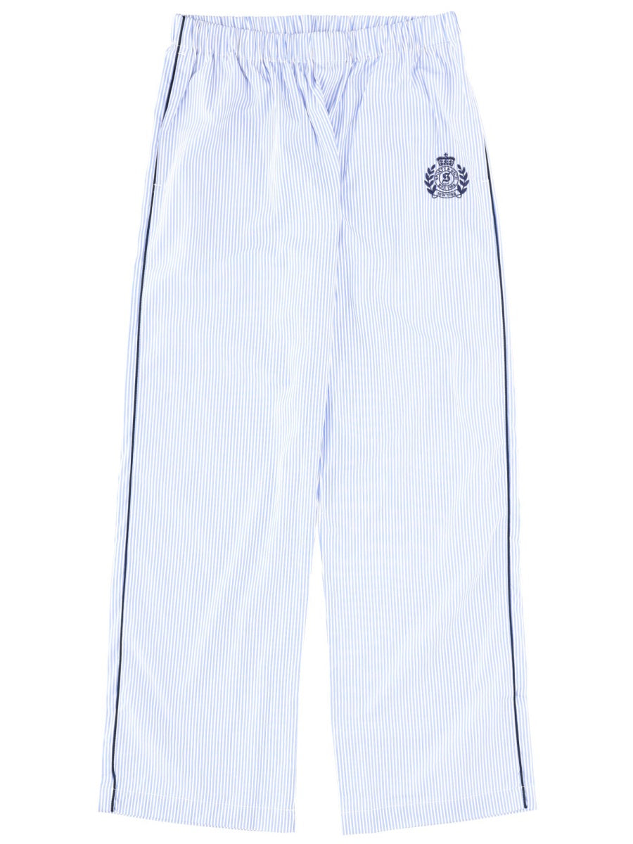 Sporty & Rich 100% Cotton Pajama Pants — Blue by Sporty & Rich