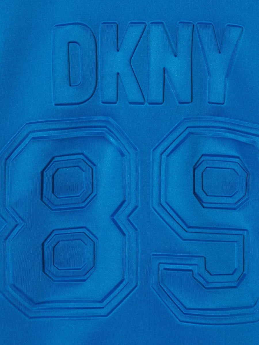 DKNY Cotton-Blend Crewneck Sweatshirt — Blue, view 3