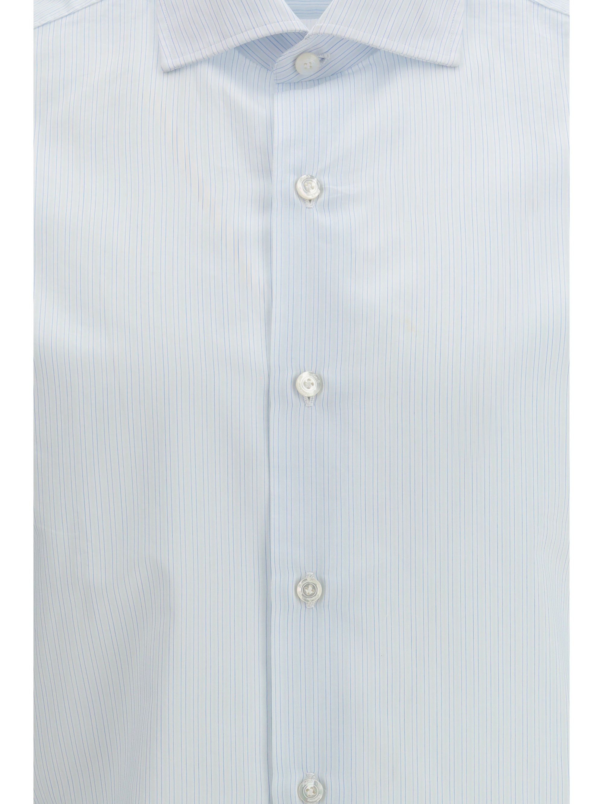 Finamore 1925 Napoli Shirt — Blue, view 2