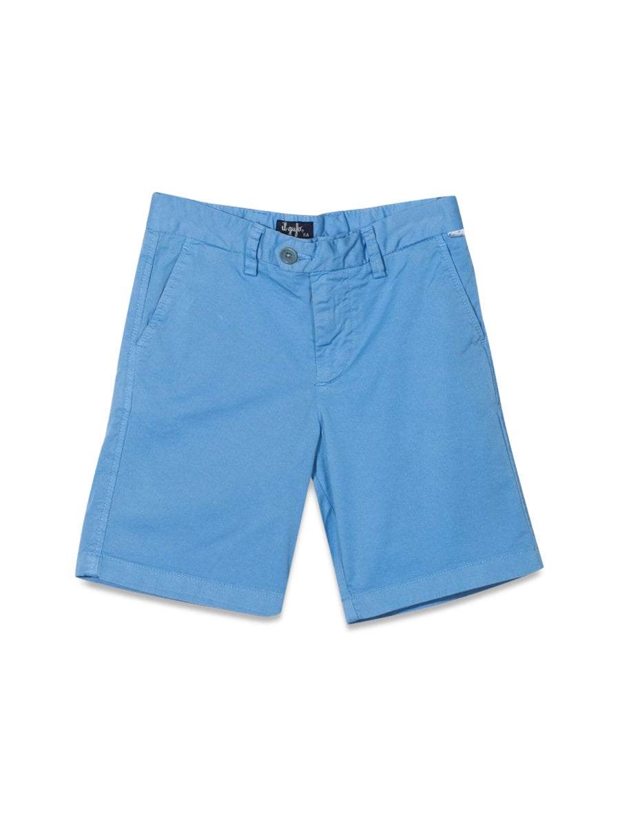 Il Gufo Cotton-Elastane Bermuda Shorts — Blue by Il Gufo