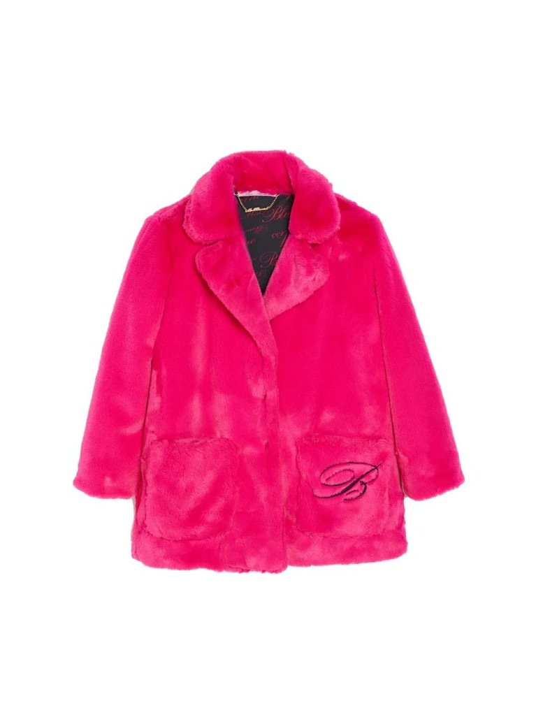Miss Blumarine Lightweight Synthetic Polyester Raincoat — Pink, view 2