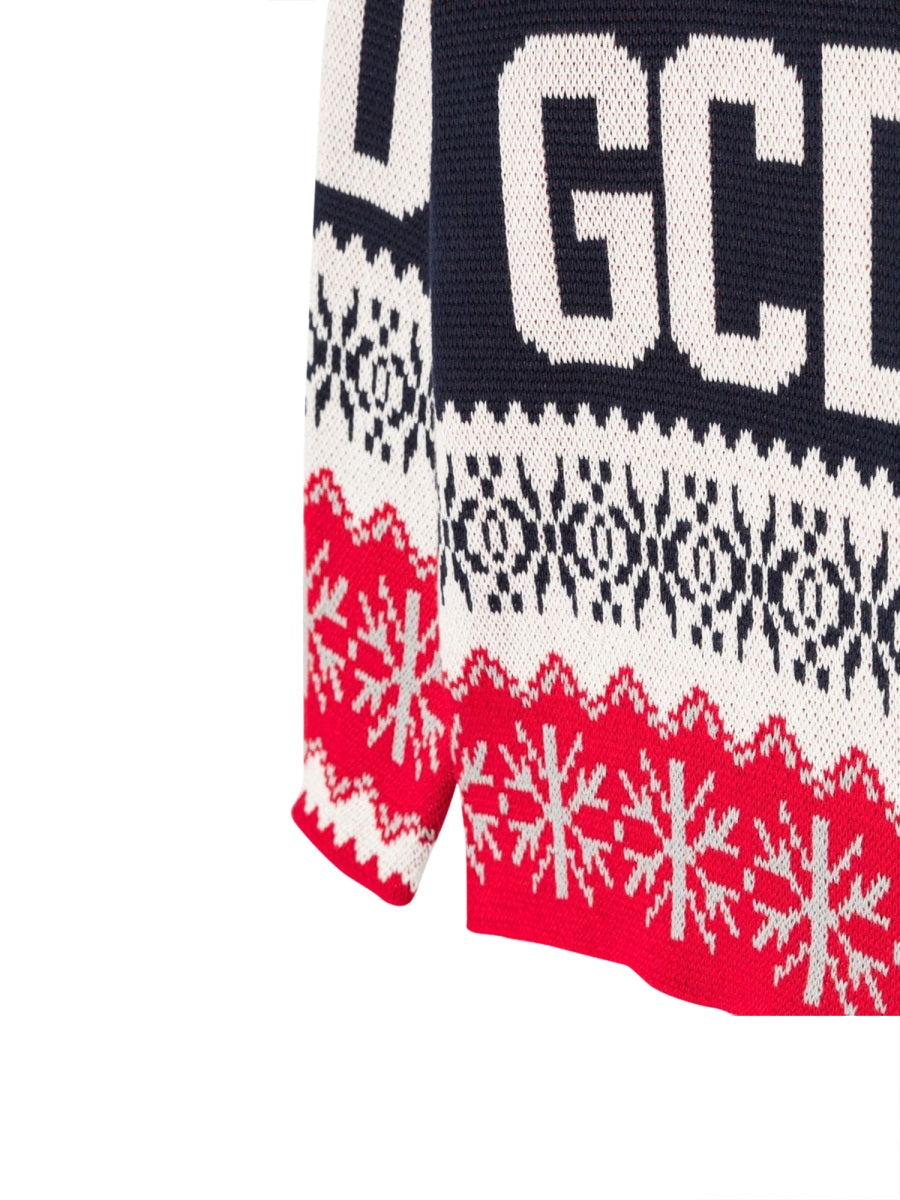 GCDS Sweater — Blue, view 3