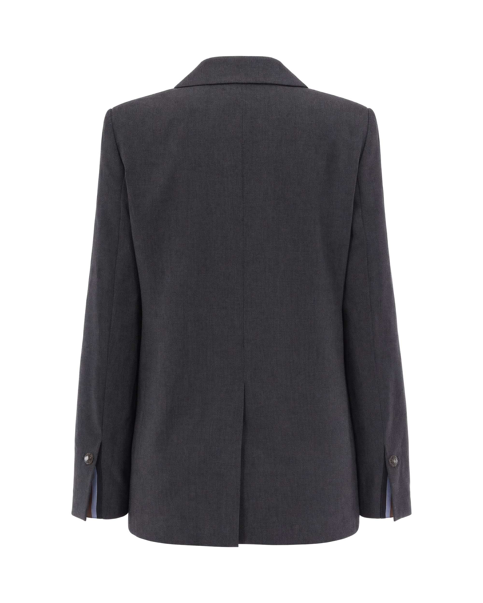 Liu Jo Single-Breasted Dark Grey Blazer — Gray, view 2