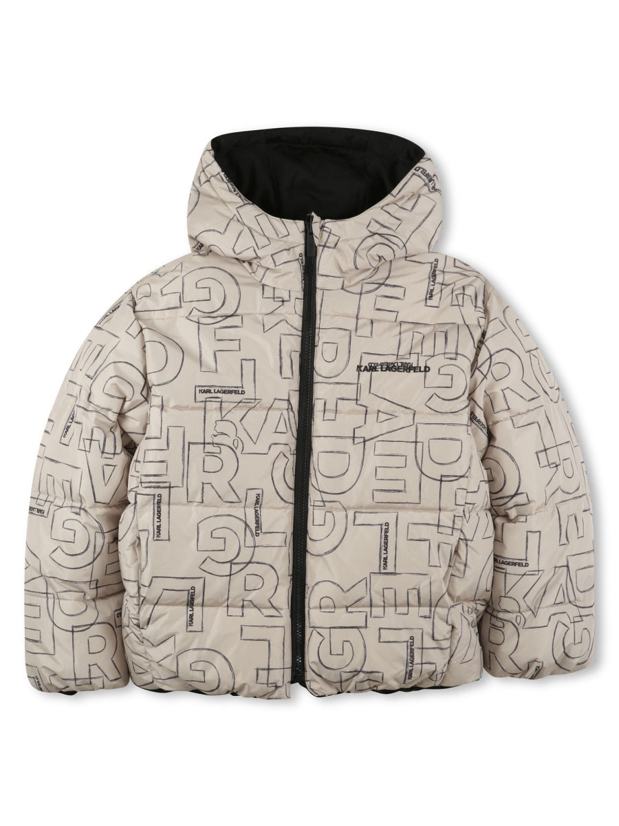 Karl Lagerfeld Reversible Down Jacket — Beige by Karl Lagerfeld