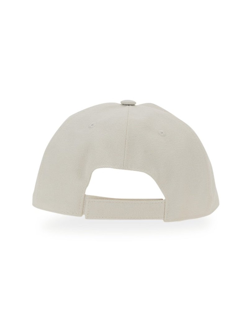 Stella McCartney 570194_WP01721830 Logo Cotton Baseball Cap — White, view 2