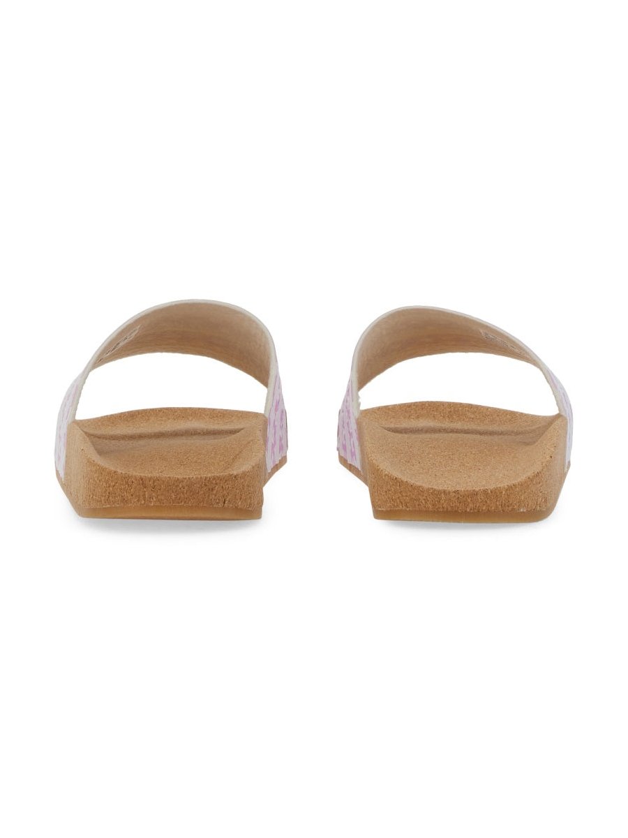 Adidas Slip-On Cork Sole Sandal — Pink, view 2
