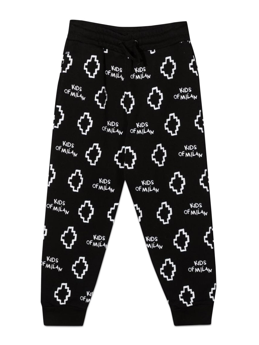 Marcelo Burlon County Of Milan Logo Cotton Blend Joggers — Black by Marcelo Burlon County Of Milan