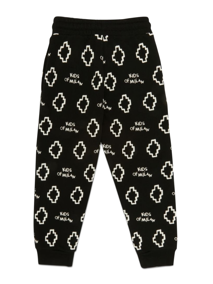 Marcelo Burlon County Of Milan Logo Cotton Blend Joggers — Black, view 2