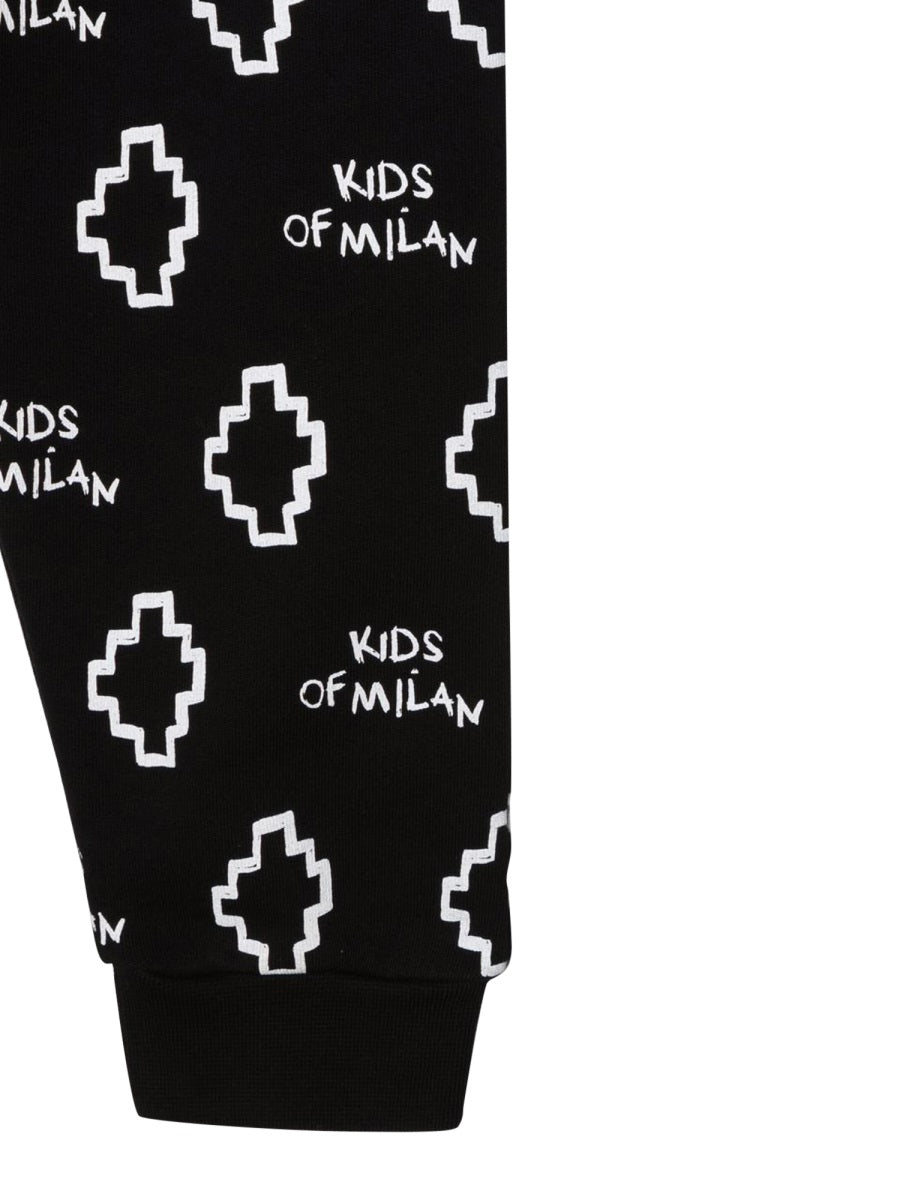 Marcelo Burlon County Of Milan Logo Cotton Blend Joggers — Black, view 5