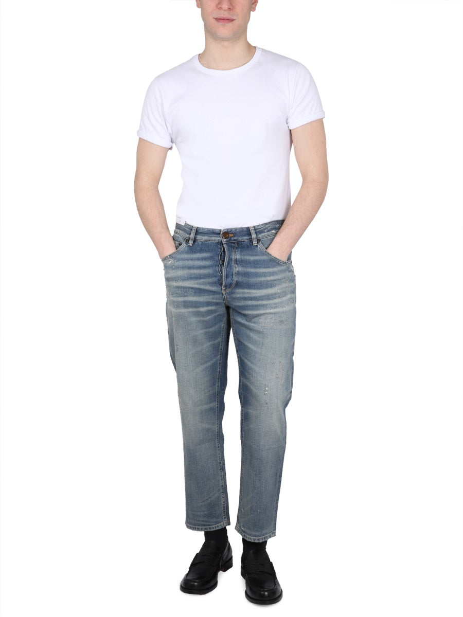 Pt Torino Cotton-Lyocell Blend Jeans — Blue by Pt Torino
