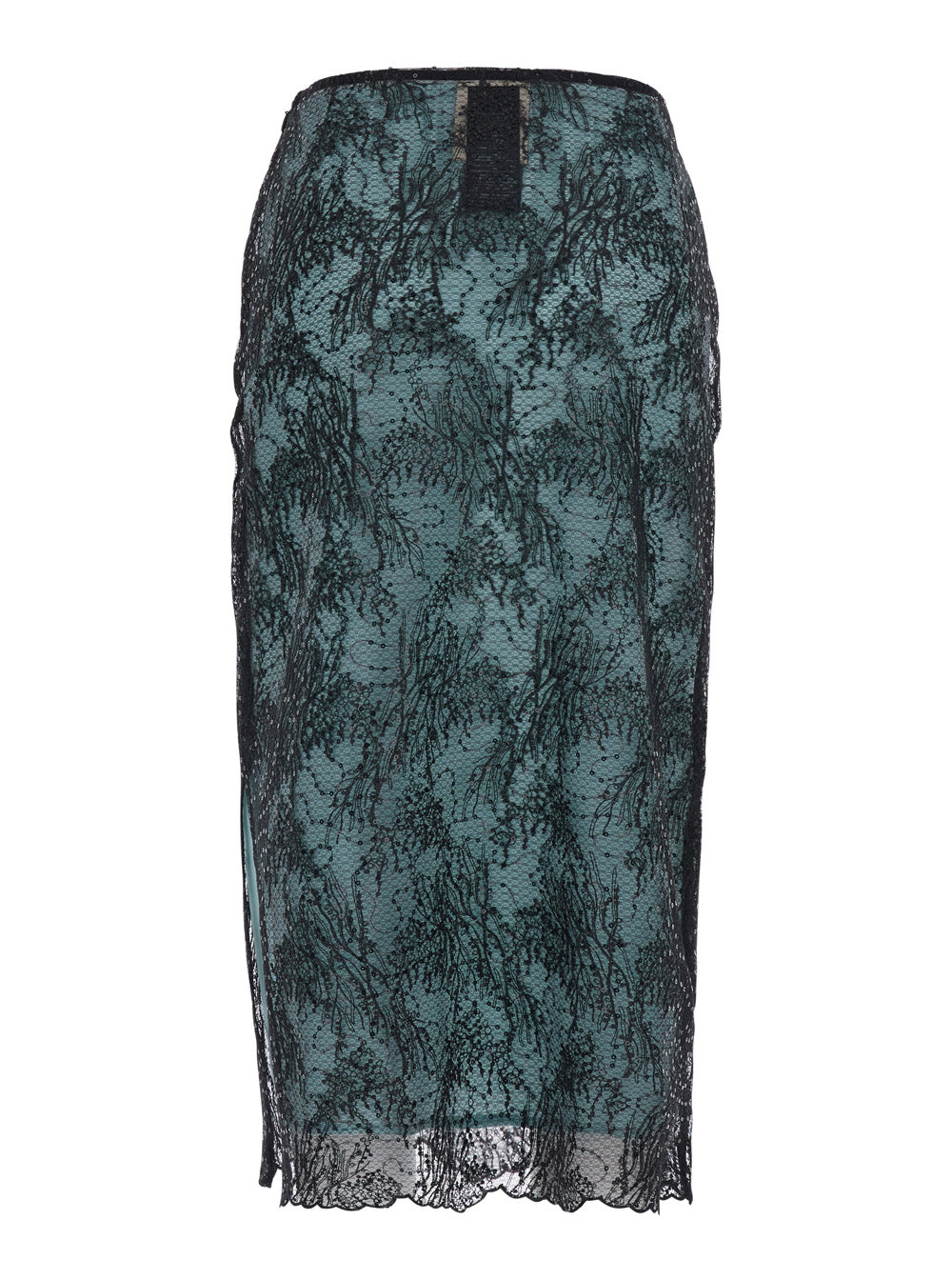 Semicouture Camilla Ramage Skirt — Black, view 2
