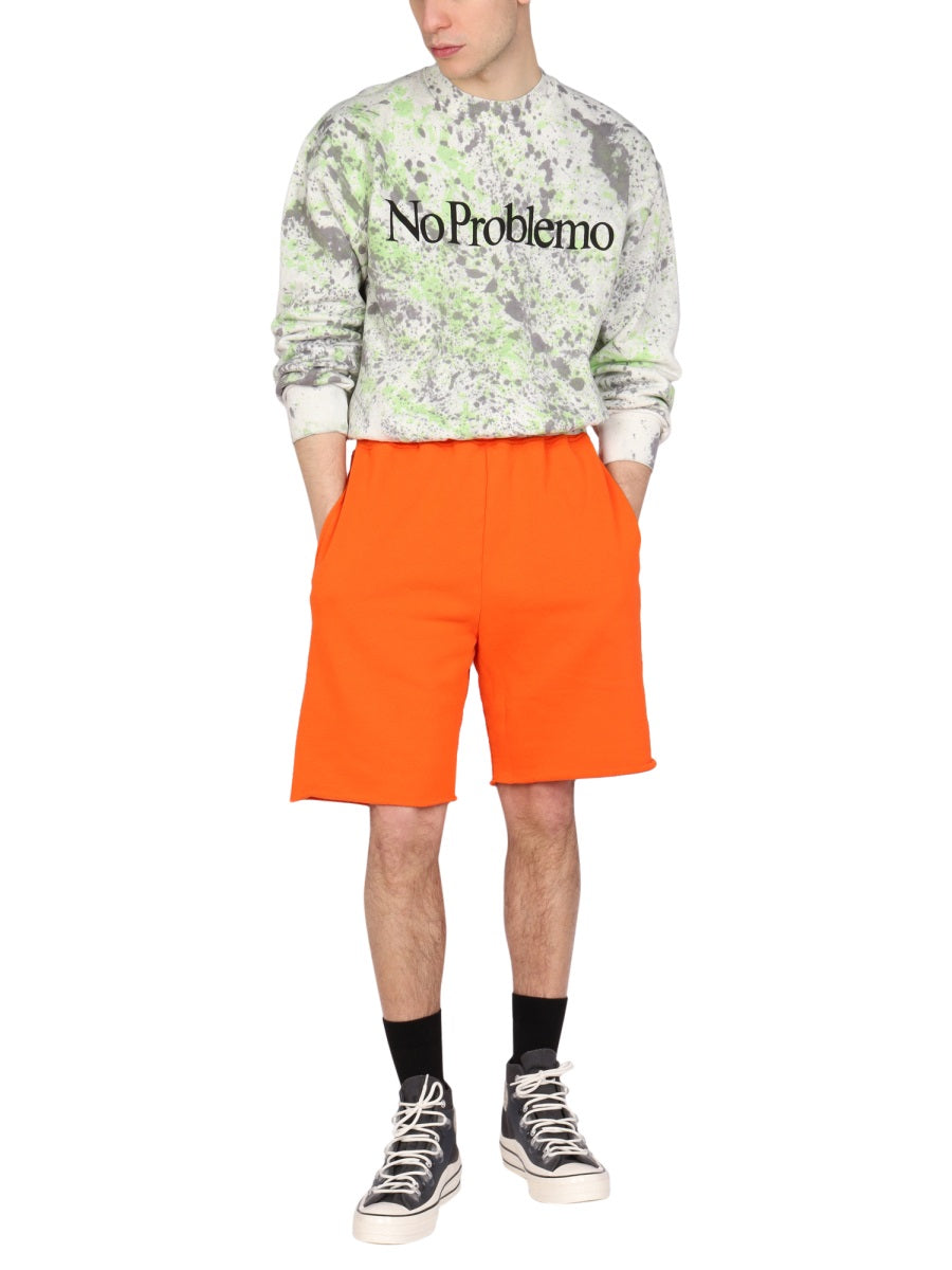 Aries Printed Cotton Sweatshirt — Multicolor by Aries