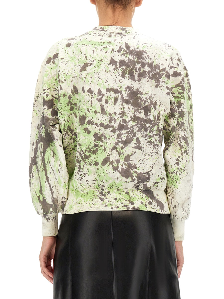 Aries Printed Cotton Sweatshirt — Multicolor, view 6
