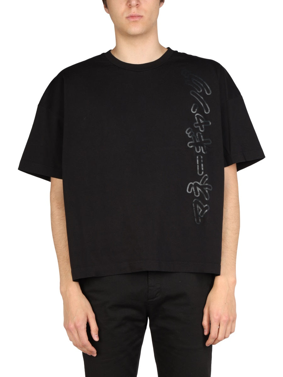Tatras Oversized Fit Cotton T-Shirt — Black by Tatras