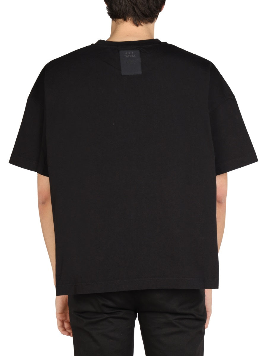 Tatras Oversized Fit Cotton T-Shirt — Black, view 2