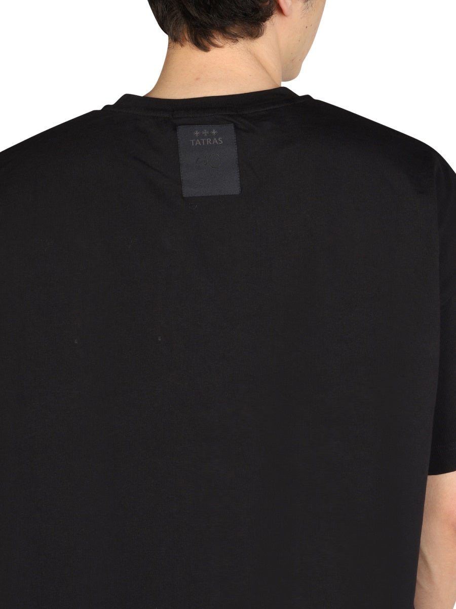 Tatras Oversized Fit Cotton T-Shirt — Black, view 4