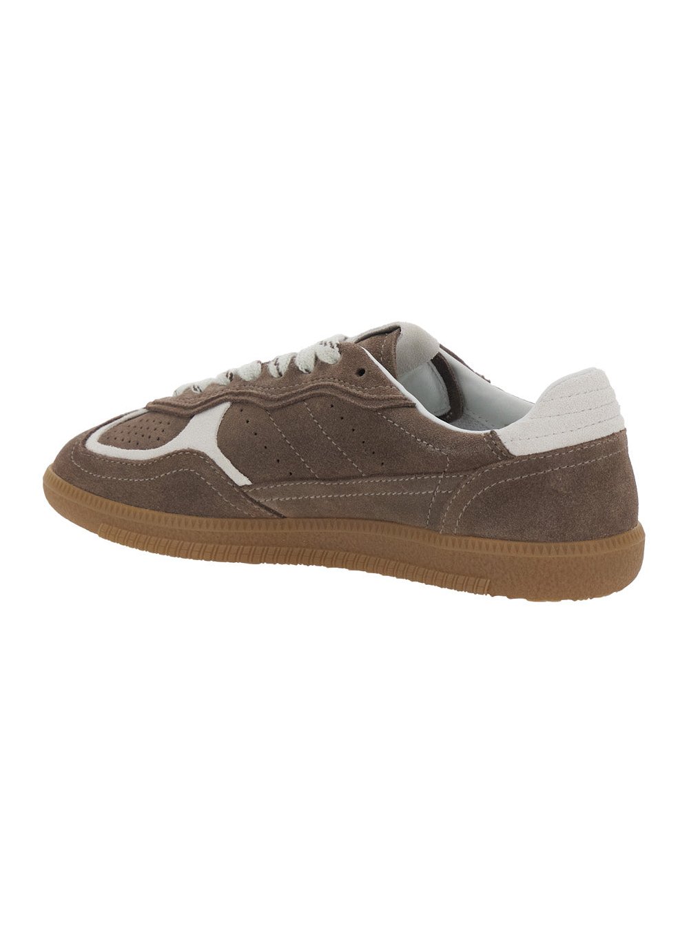 Alohas Brown Suede Low-Top Sneaker — Brown, view 3