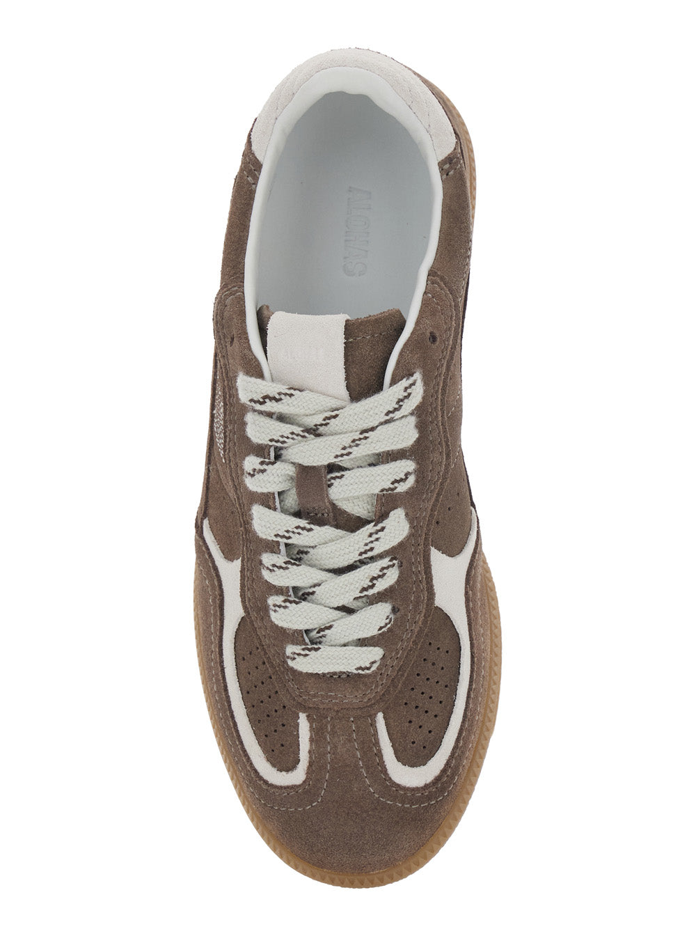 Alohas Brown Suede Low-Top Sneaker — Brown, view 4