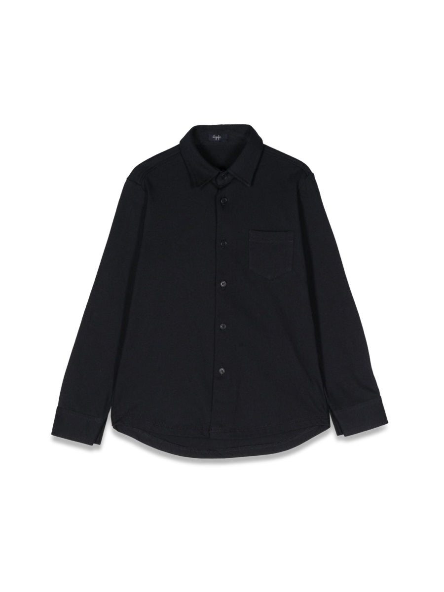Il Gufo Long-Sleeve Cotton Shirt — Blue by Il Gufo