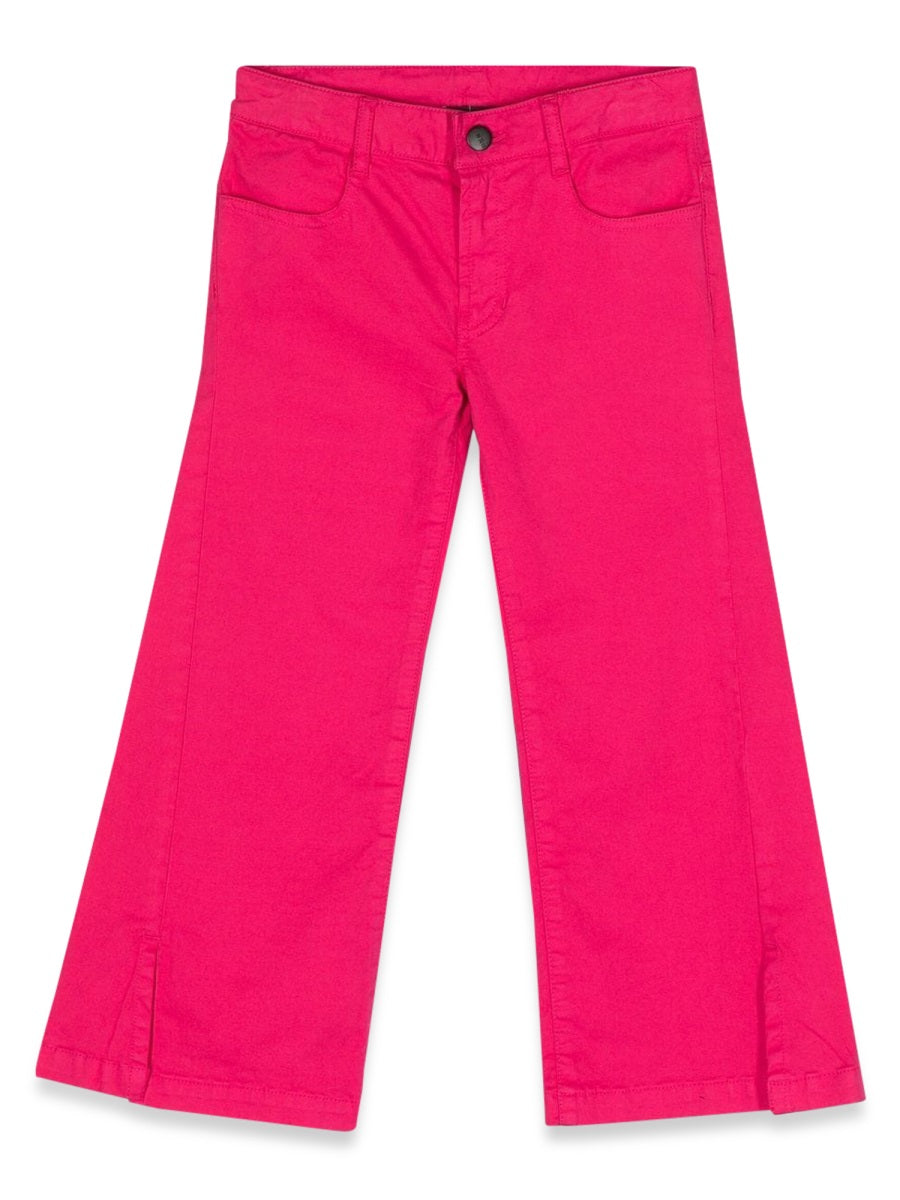 DKNY Wide-Leg Cotton Trousers — Pink by DKNY