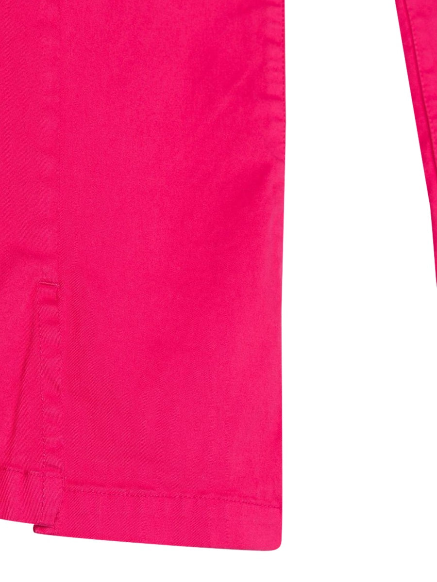 DKNY Wide-Leg Cotton Trousers — Pink, view 2