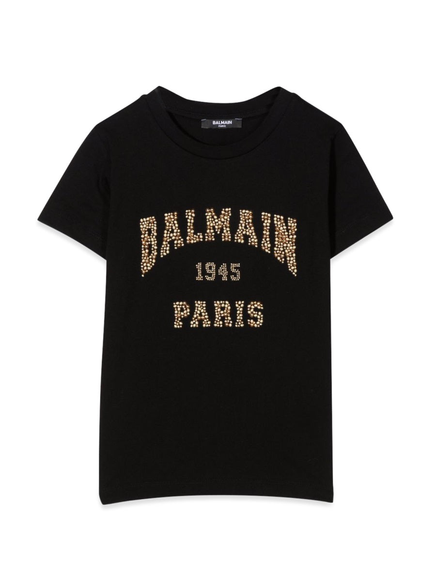 Balmain Logo-embroidered cotton T-Shirt — Black by Balmain