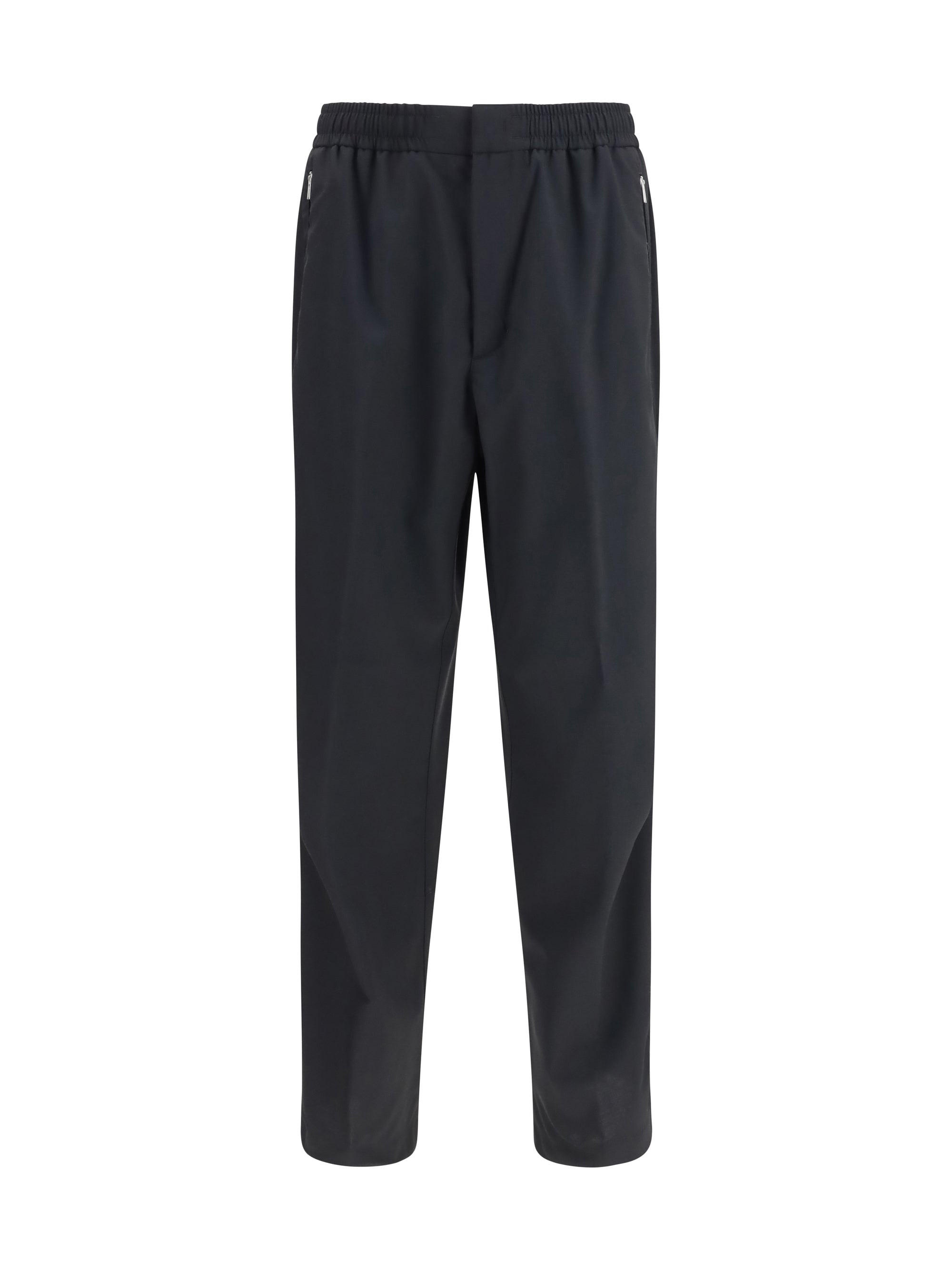 Laminar Elasticated Straight-Leg Polyester Trousers — Black by Laminar