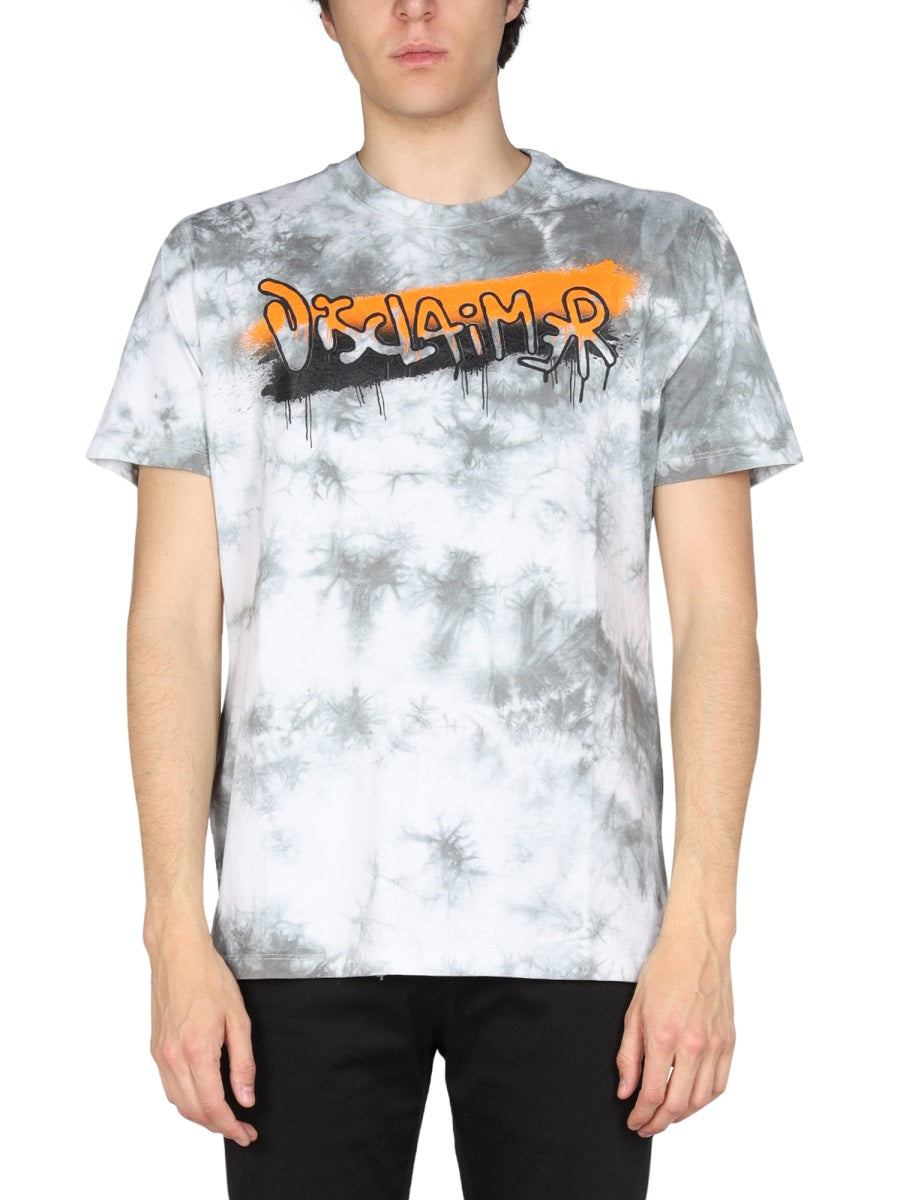 Disclaimer Logo-Print Cotton T-Shirt — Gray by Disclaimer