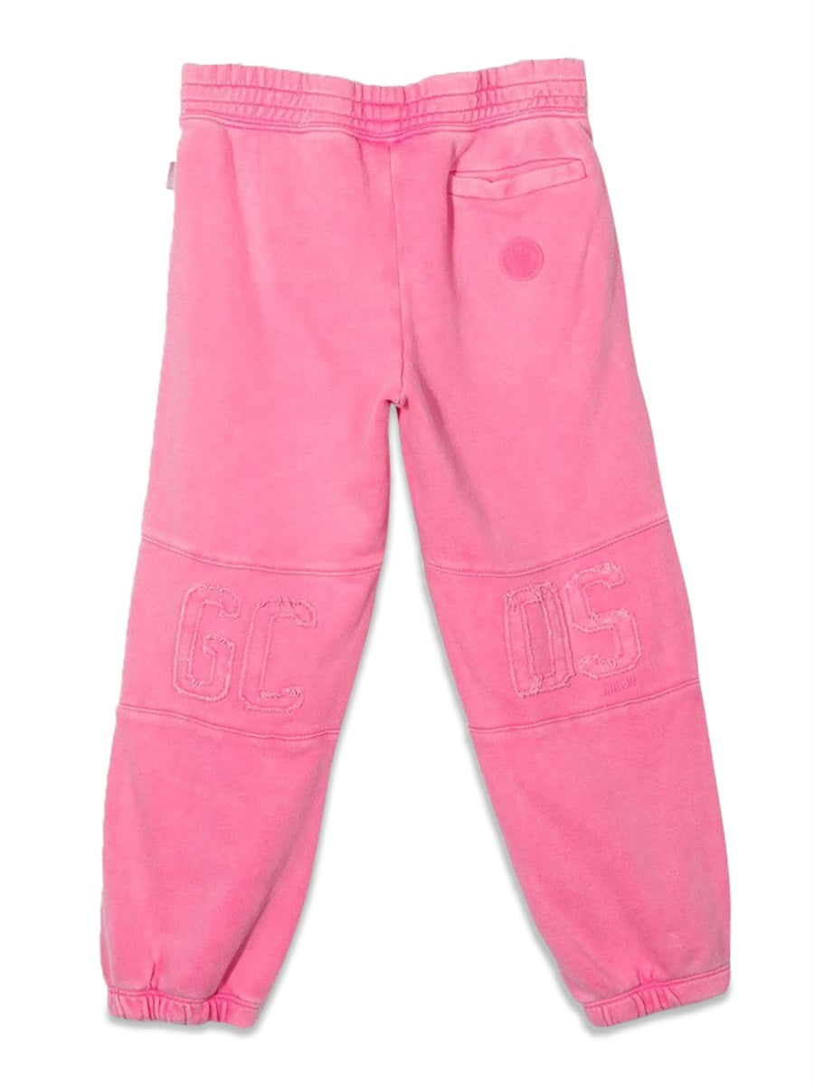 GCDS Cotton Trousers — Pink, view 2