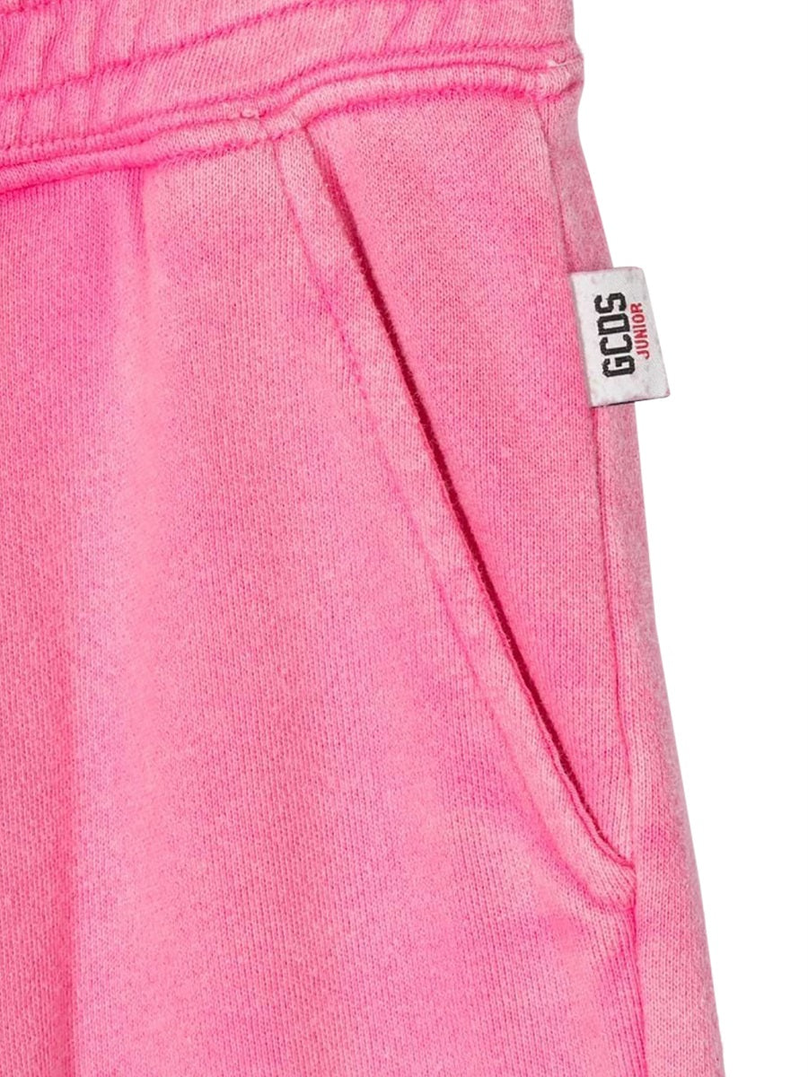 GCDS Cotton Trousers — Pink, view 3