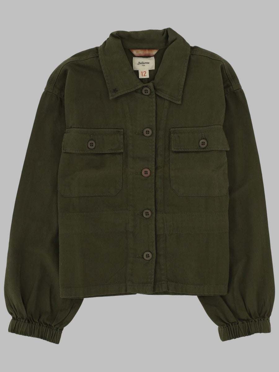Bellerose Cotton Shirt Jacket — Green by Bellerose