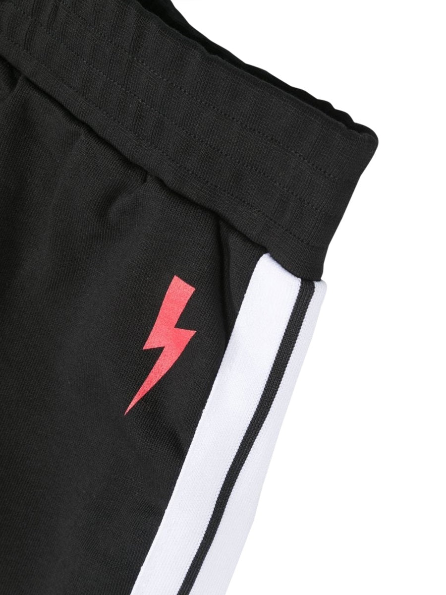 Neil Barrett 100% Cotton Bermuda Shorts — Black, view 2