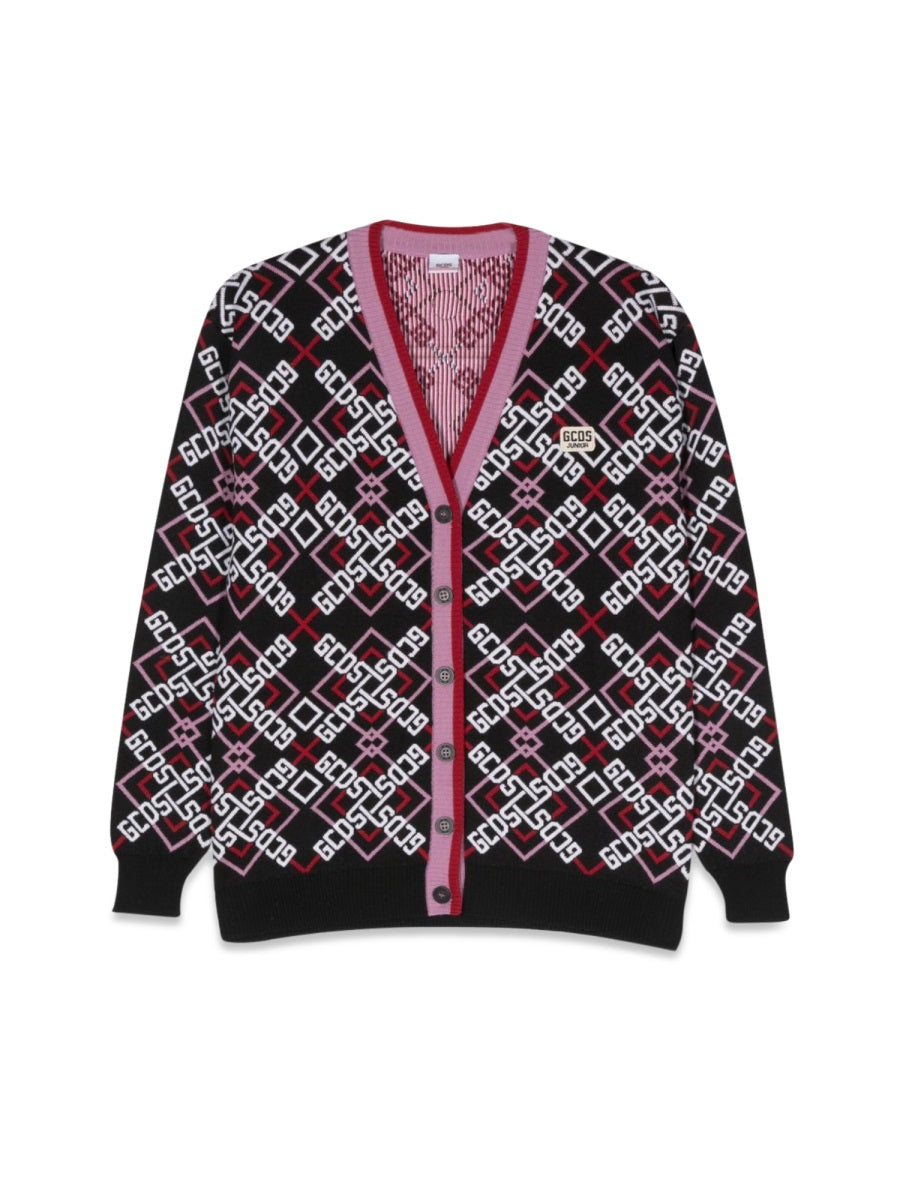 GCDS Virgin Wool Blend Cardigan — Multicolor by GCDS