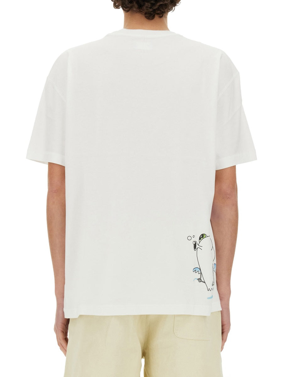 3.Paradis 100% Cotton T-Shirt — White, view 4