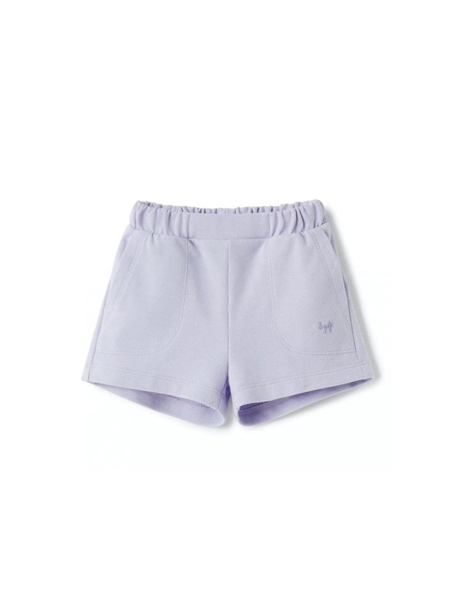 Il Gufo Cotton Shorts — Purple by Il Gufo