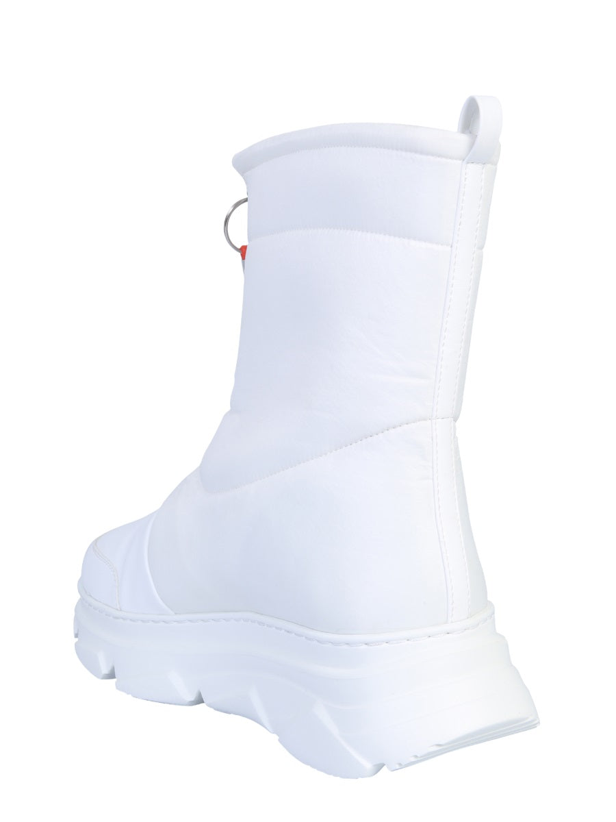 Forward Leather with Rubber Sole Boot — White, view 3