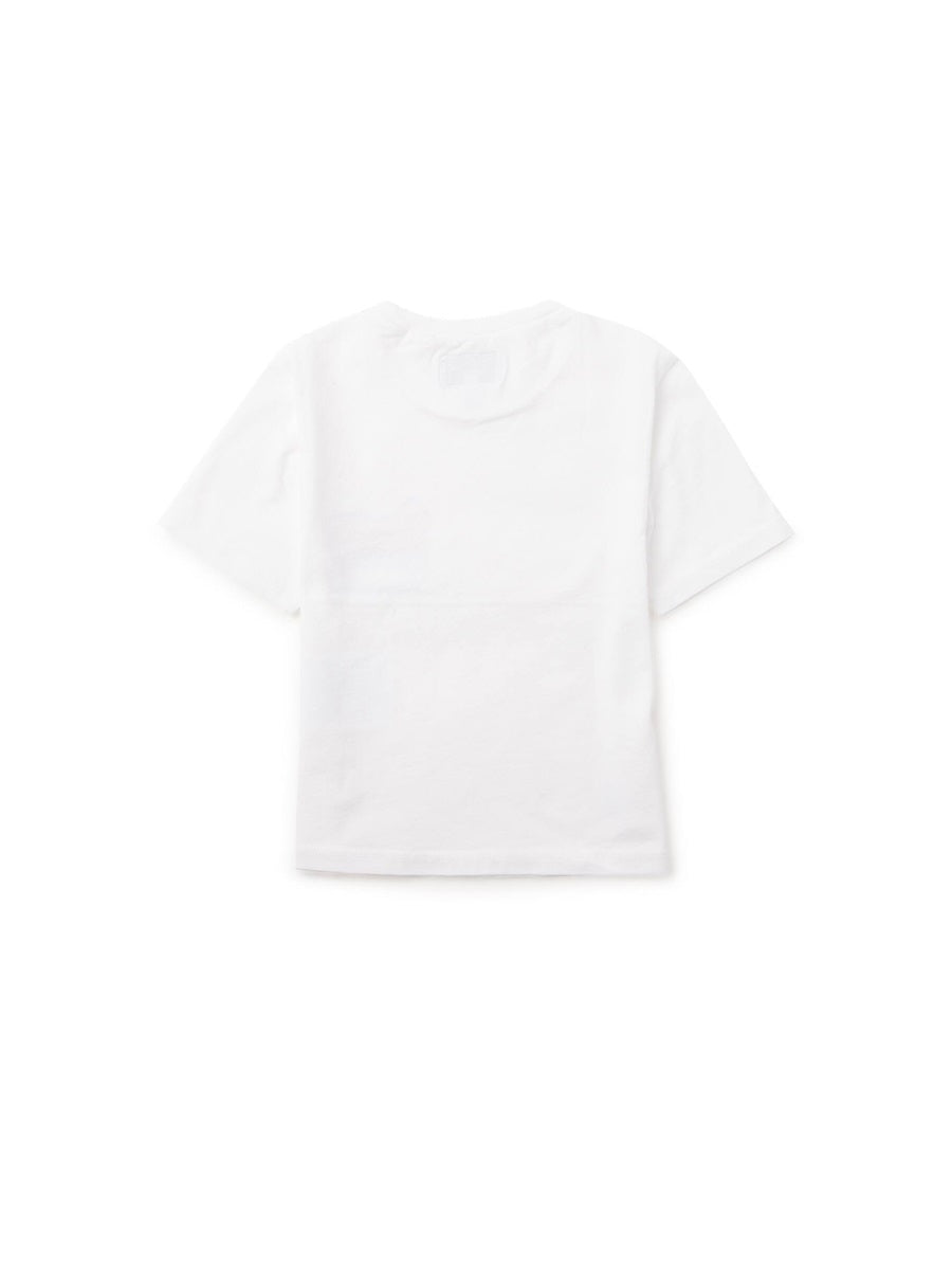 Woolrich Sheep Motif Cotton T-Shirt — White, view 3