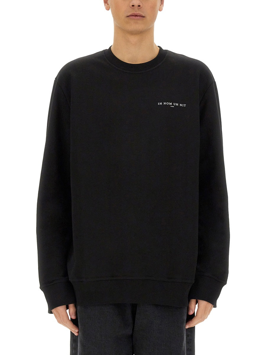 Ih Nom Uh Nit Crown Mask Print Sweatshirt — Black, view 3