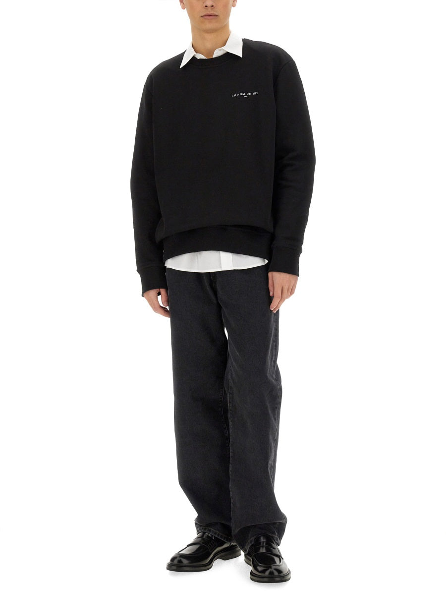 Ih Nom Uh Nit Crown Mask Print Sweatshirt — Black, view 4
