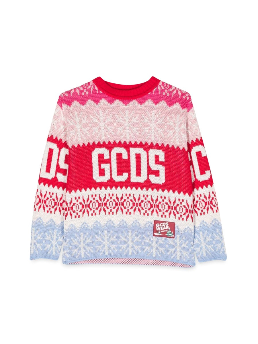 GCDS Girocoll Sweater — Red by GCDS