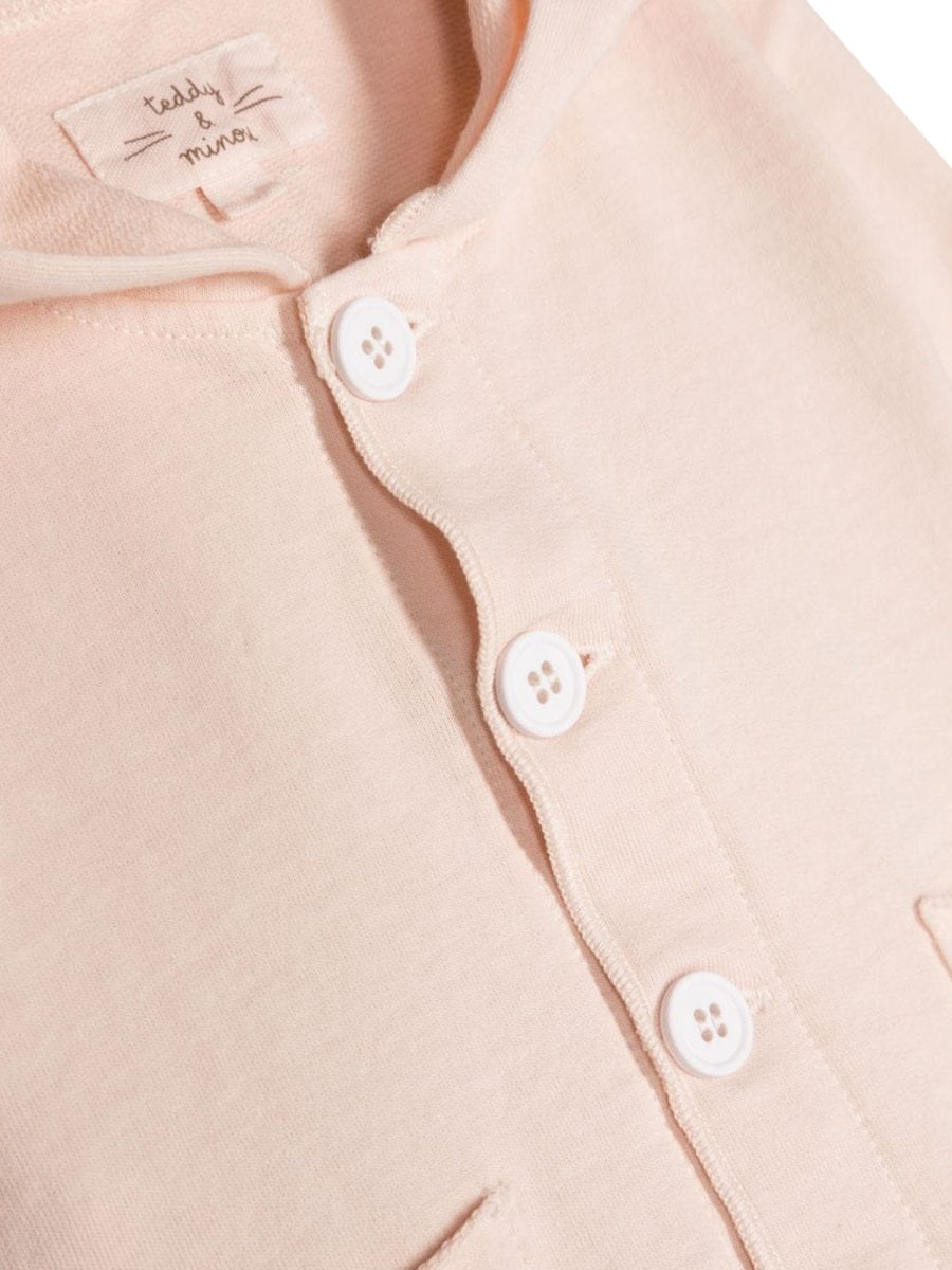 Teddy & Minou Hooded Cotton Raincoat — Pink, view 3