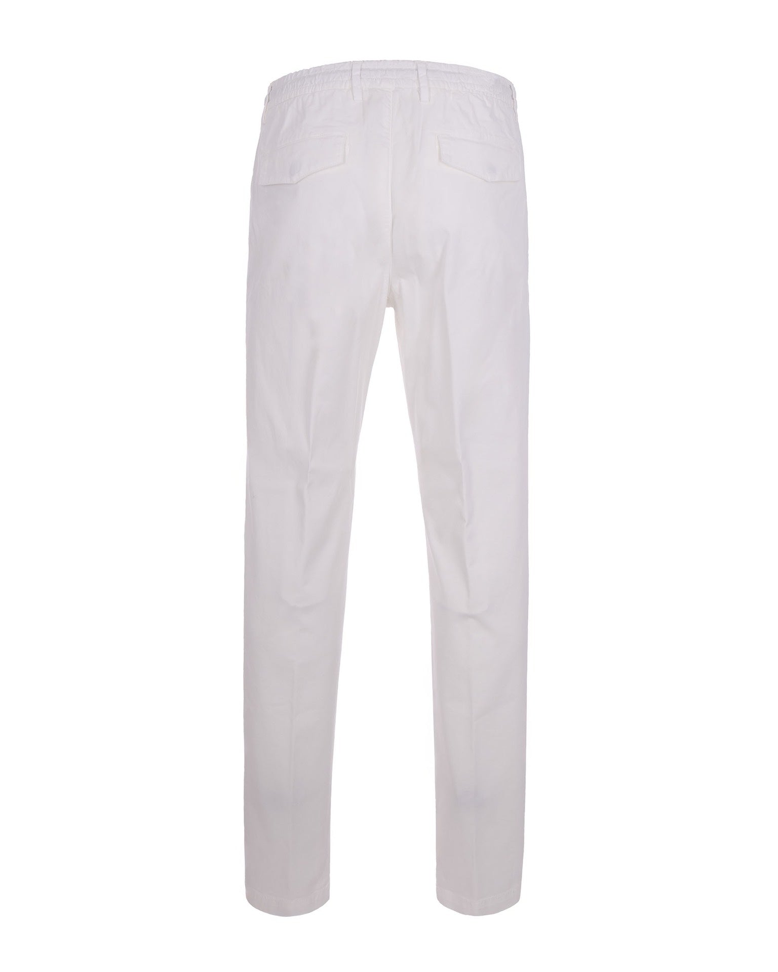 Eleventy Pin-Tuck Cotton Joggers — White, view 2