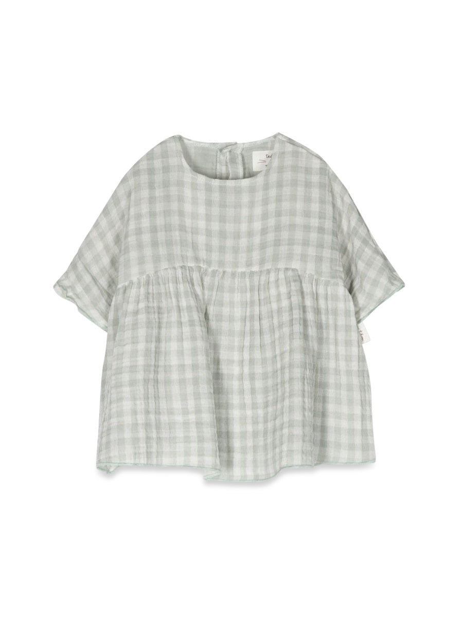Teddy & Minou Checked Cotton Dress — Multicolor by Teddy & Minou