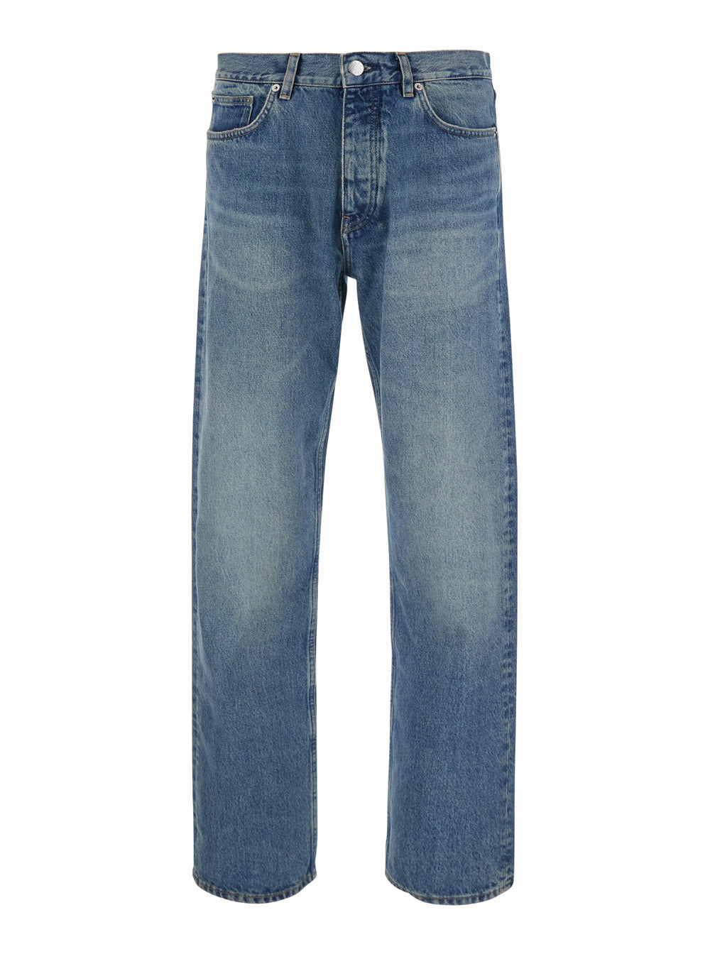 Sunflower Five-Pocket Cotton Jeans — Blue by Sunflower