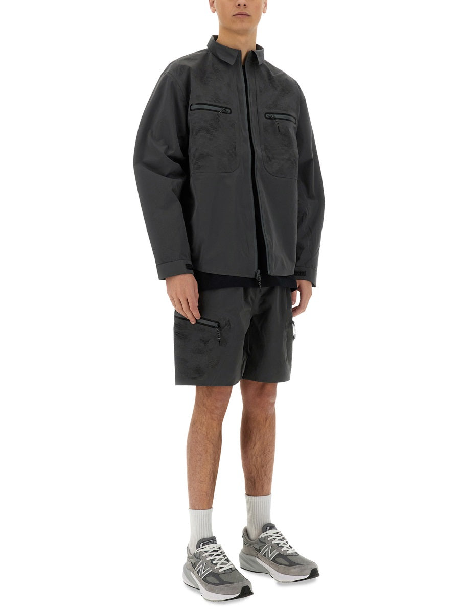Alpha Industries Laser-Cut Polyester Shirt — Gray, view 4