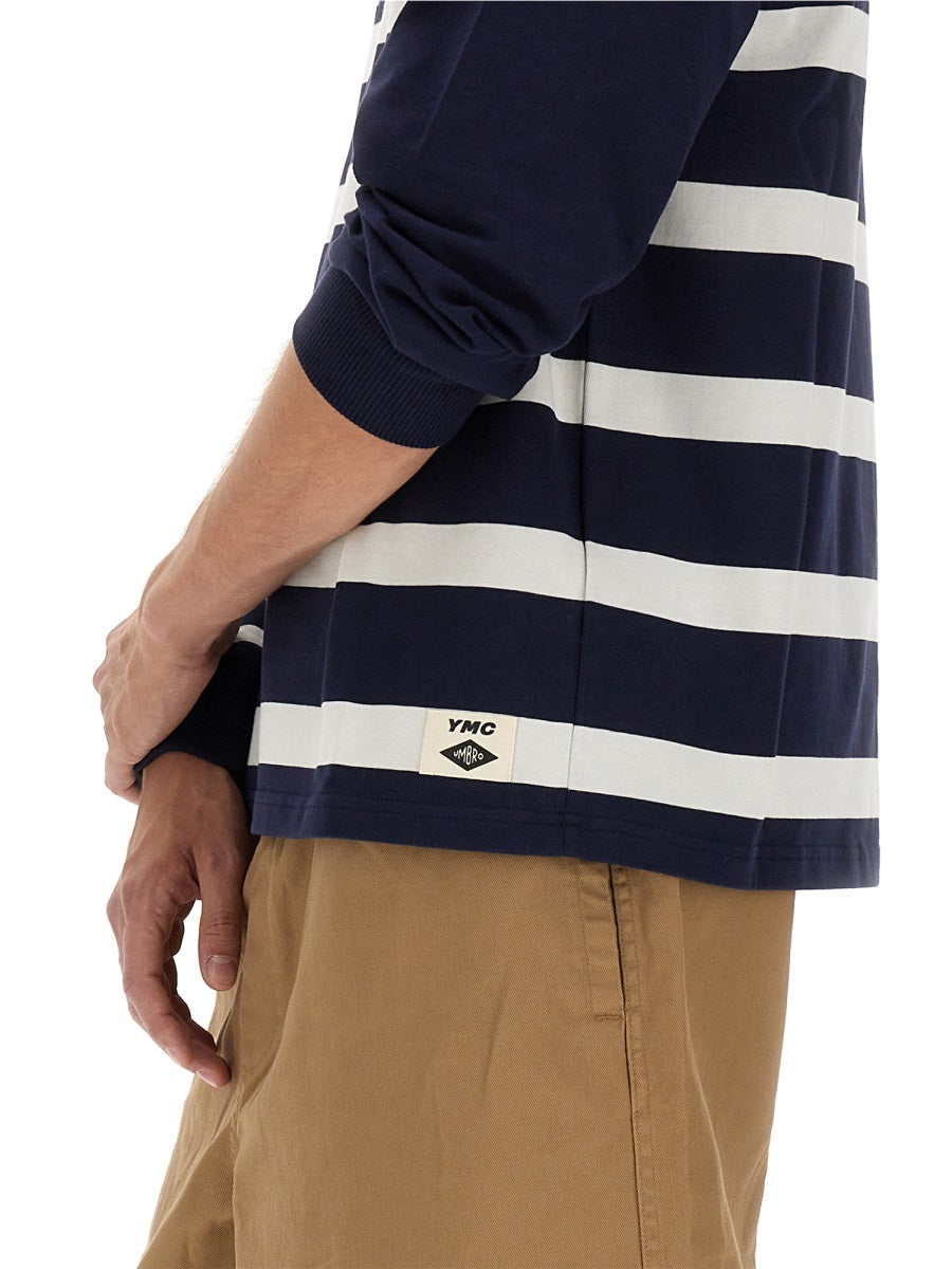 Umbro Patchwork Cotton Sweatshirt — Blue, view 3