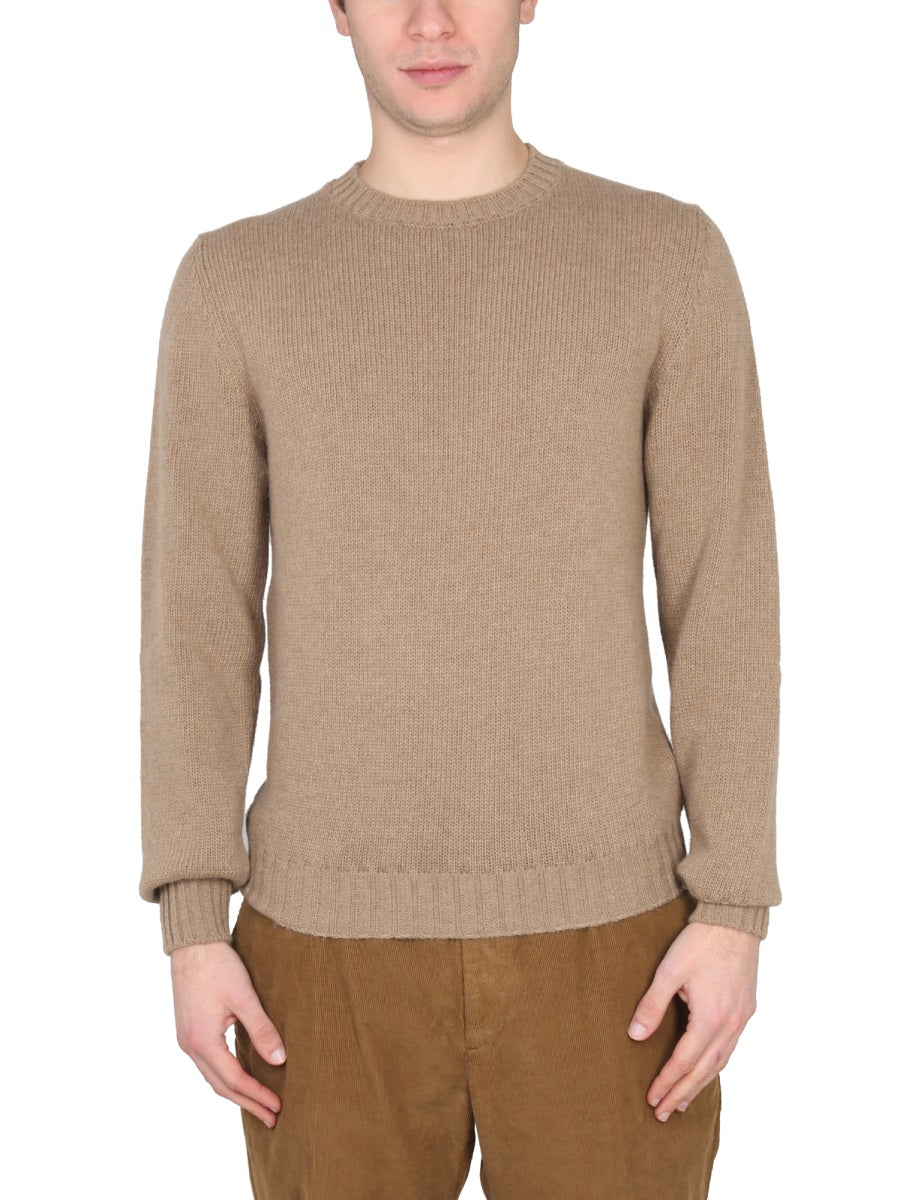 Pt Torino Wool-Angora Blend Sweater — Brown, view 2