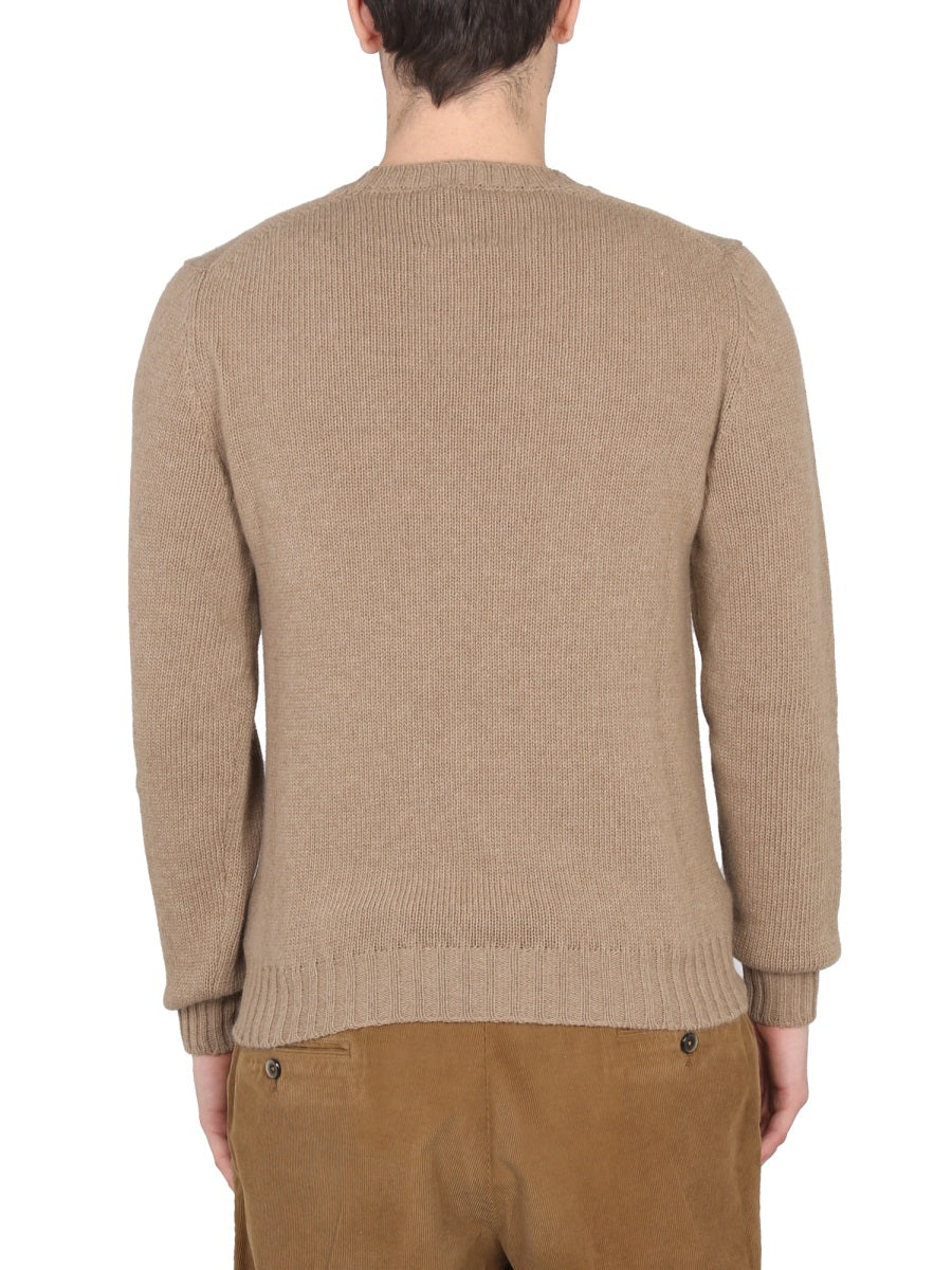 Pt Torino Wool-Angora Blend Sweater — Brown, view 3