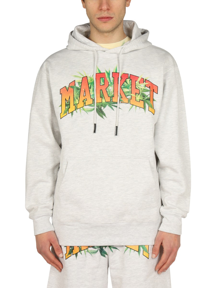 Market Logo Print Sweatshirt — Gray by Market