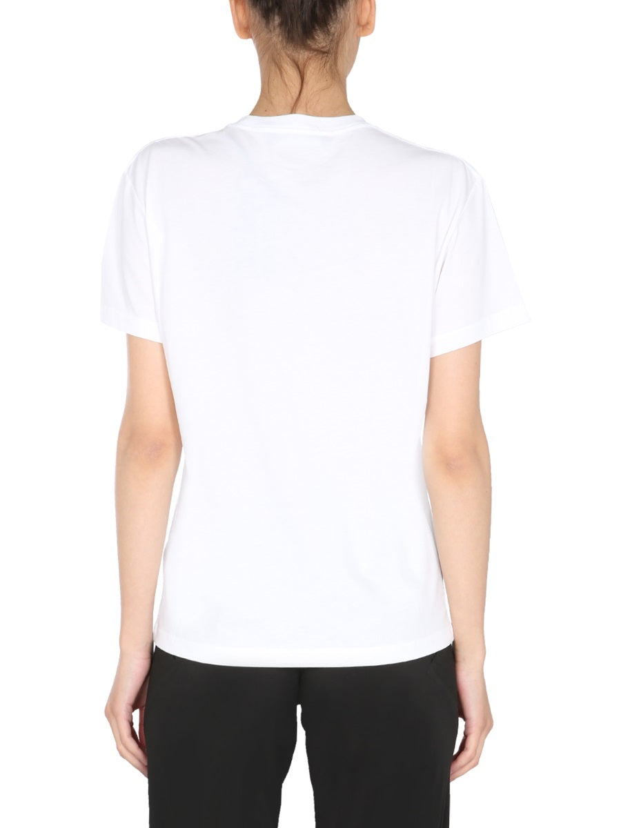Raf Simons Crew Neck Cotton T-Shirt — White, view 2